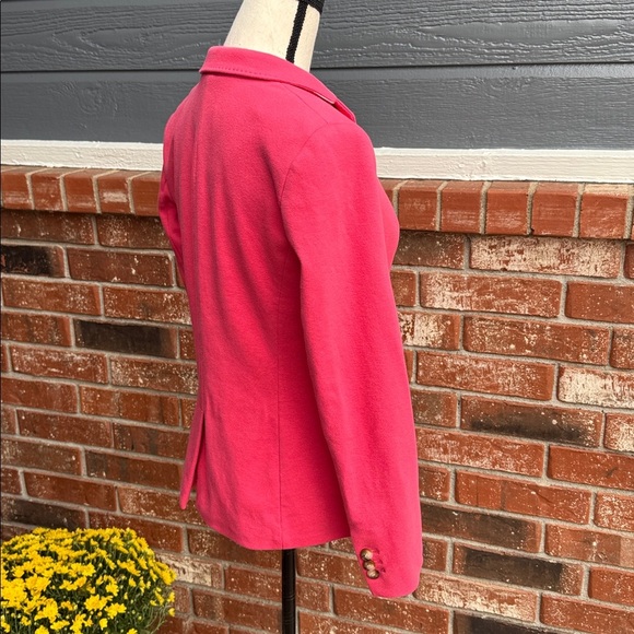 Talbots Aberdeen Coral Pink Lined 2 Button Jacket Blazer Women's Size 6 - Picture 5 of 8